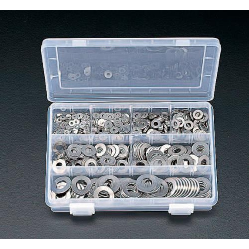 エスコ EA949SE M3-M12平ワッシャーセット(ステンレス製) 1個(ご注文単位1個)【直送品】