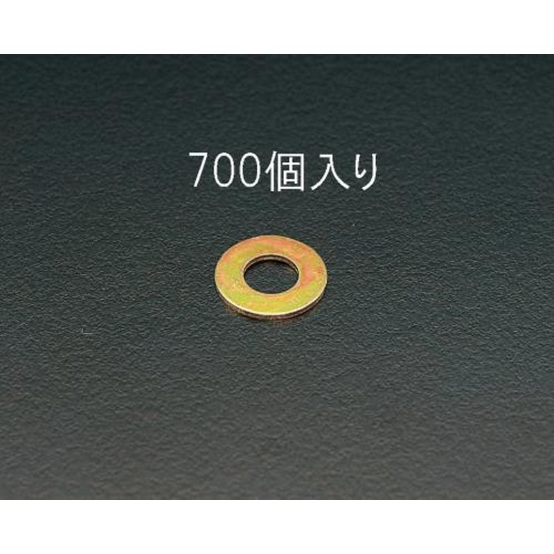 エスコ EA949WH-4 M4平ワッシャー(700個) 1個(ご注文単位1個)【直送品】