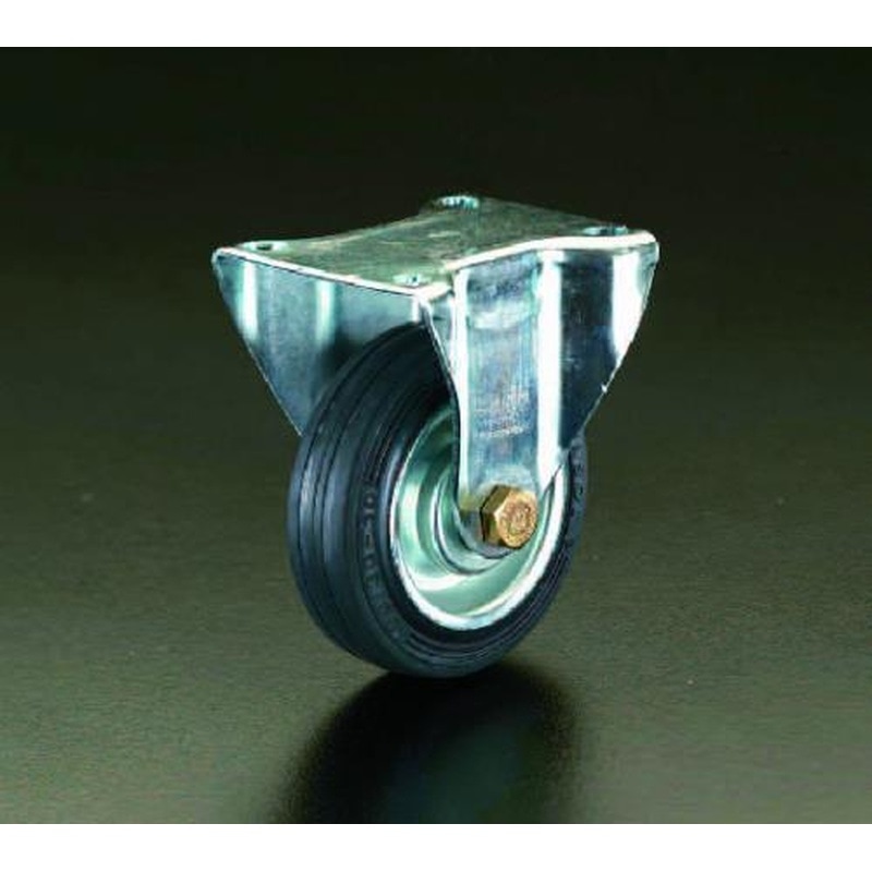 エスコ EA986GA-160 160mmキャスター(固定金具) 1個（ご注文単位1個）【直送品】