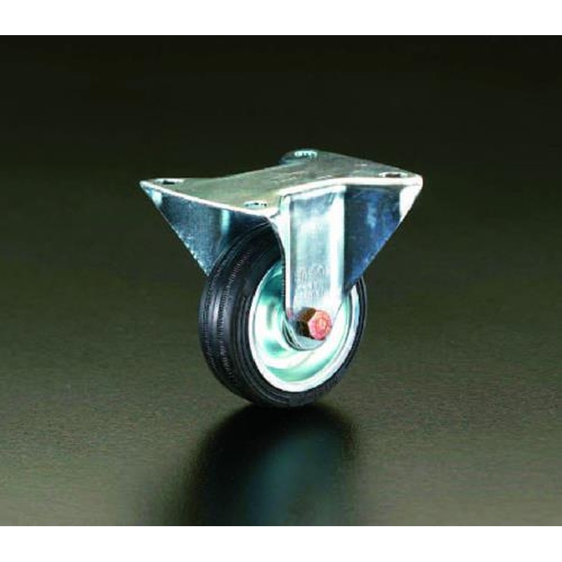 エスコ EA986HA-160 160mmキャスター(固定金具) 1個（ご注文単位1個）【直送品】