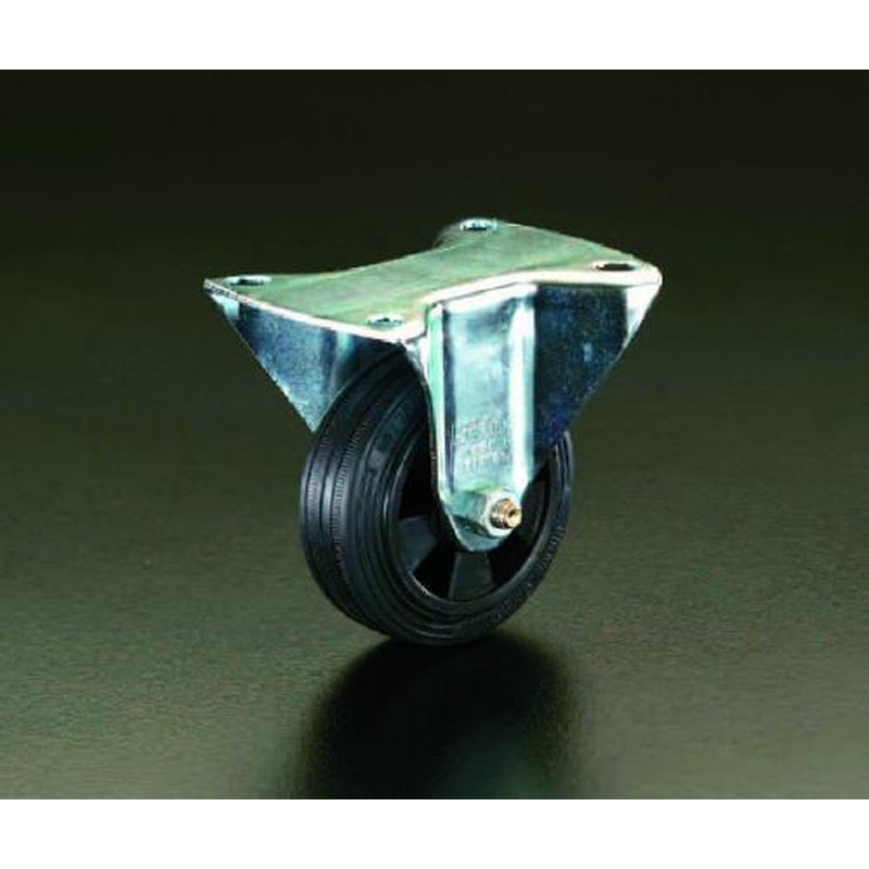 エスコ EA986JA-80 80mmキャスター(固定金具) 1個（ご注文単位1個）【直送品】