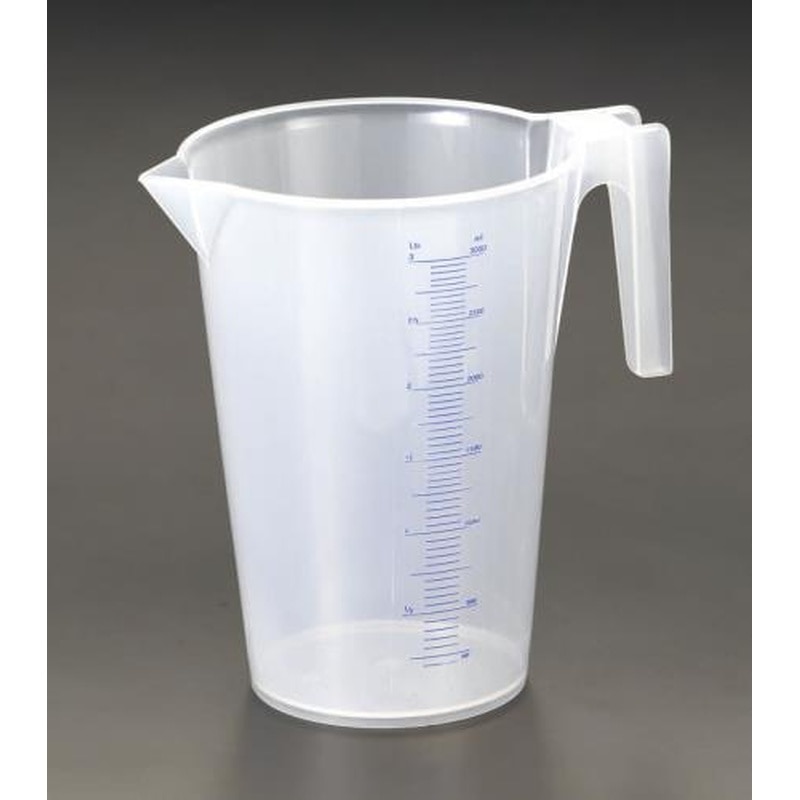 エスコ EA991P-3 3000ml計量カップ 1個（ご注文単位1個）【直送品】