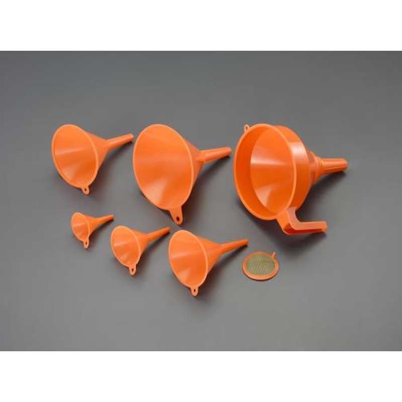 エスコ EA992BB-6 φ50-160mm/6個組じょうご・網付(耐油) 1個（ご注文単位1個）【直送品】