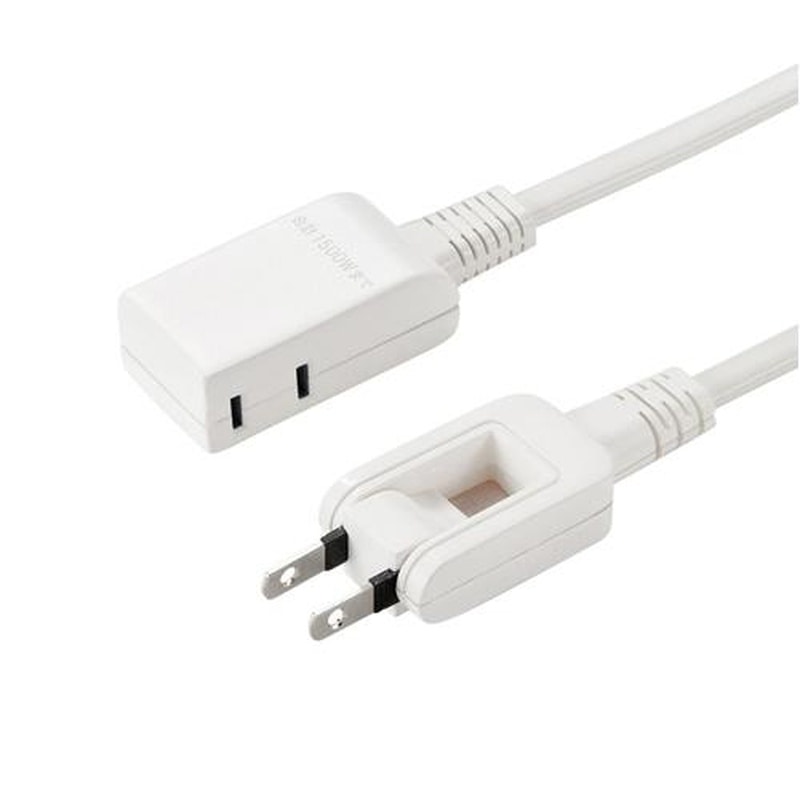 エスコ EA815GM-412 125V/15Ax0.5mモバイルタップ(2口/2P) 1個（ご注文単位1個）【直送品】