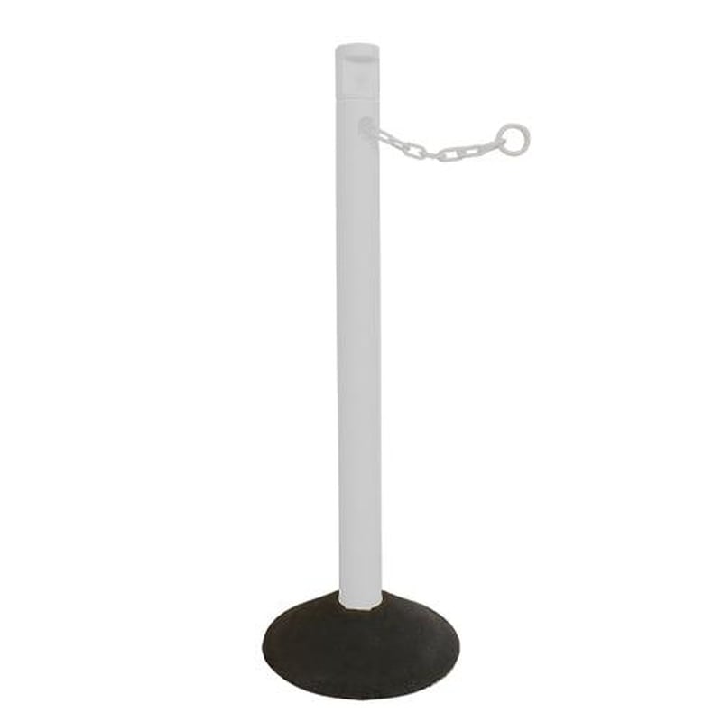 エスコ EA983FT-382 300x870mmチェーンスタンド(チェーン内蔵/白/2本) 1個（ご注文単位1個）【直送品】