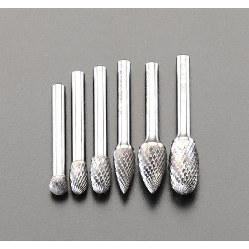 エスコ EA819XB 6本組超硬カッター(6mm軸) 1個(ご注文単位1個)【直送品】