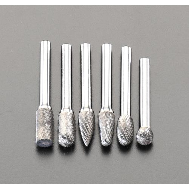 エスコ EA819XC 6本組超硬カッター(6mm軸) 1個(ご注文単位1個)【直送品】