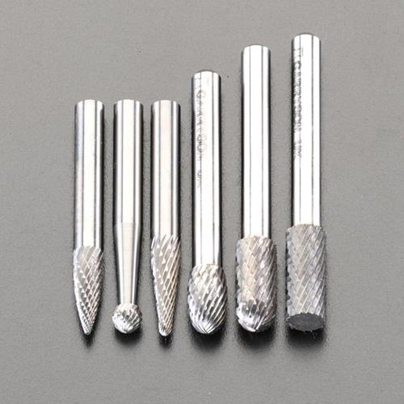 エスコ EA819XF 6本組超硬カッター(6mm軸) 1個(ご注文単位1個)【直送品】