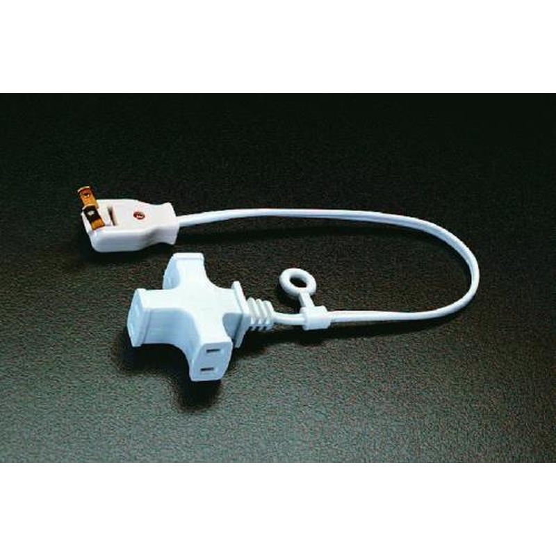 エスコ EA815GF-1 AC125V/15A/0.4mマルチタップ(コード付) 1個（ご注文単位1個）【直送品】