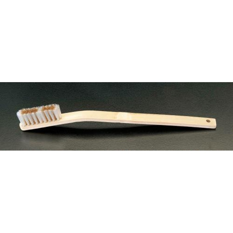 エスコ EA109DH-28 320mm竹ブラシ(ナイロン/真鍮製・曲) 1個（ご注文単位1個）【直送品】