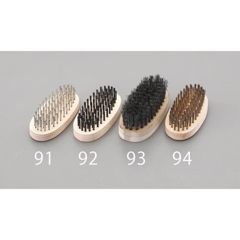 エスコ EA109B-94 120mm小判型ブラシ(ステンレス・6列) 1個（ご注文単位1個）【直送品】