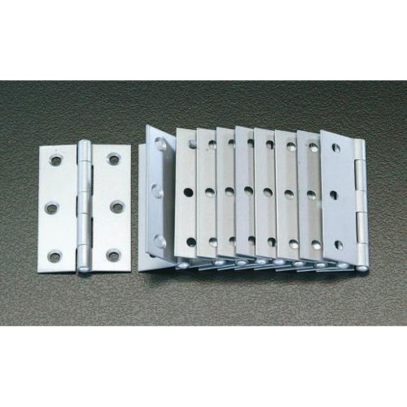 エスコ EA951CJ-89 89x56mmシルバー丁番(スチール製/10個) 1個（ご注文単位1個）【直送品】