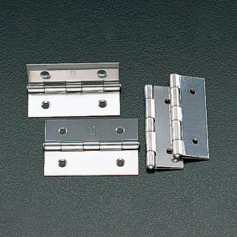 エスコ EA951CG-51 51x35mm中厚丁番(ステンレス製/4枚) 1個（ご注文単位1個）【直送品】