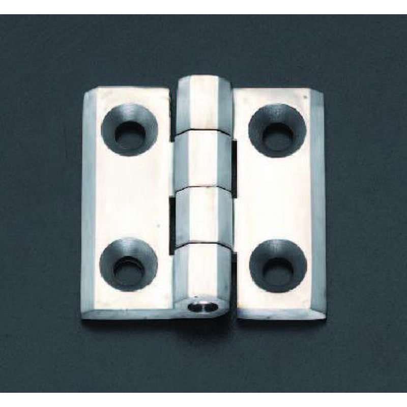 エスコ EA951CR-61 40x40mmフラットヒンジ(ステンレス製) 1個（ご注文単位1個）【直送品】