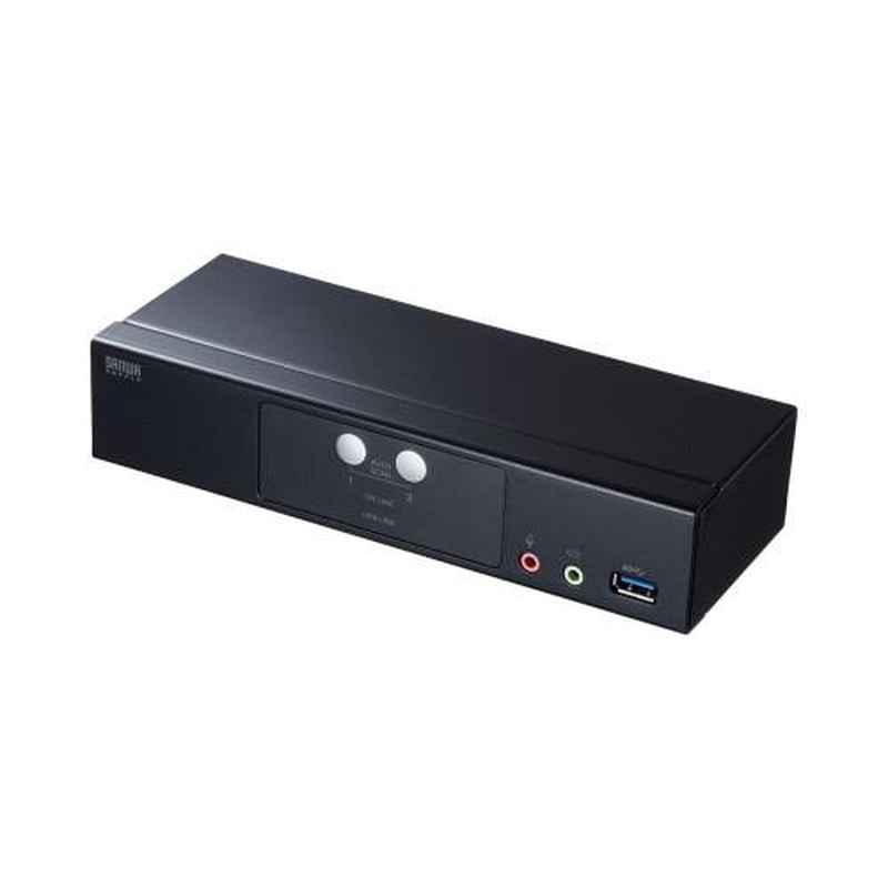 エスコ EA764AE-63 パソコン自動切替器(DisplayPort対応/2:1) 1個(ご注文単位1個)【直送品】