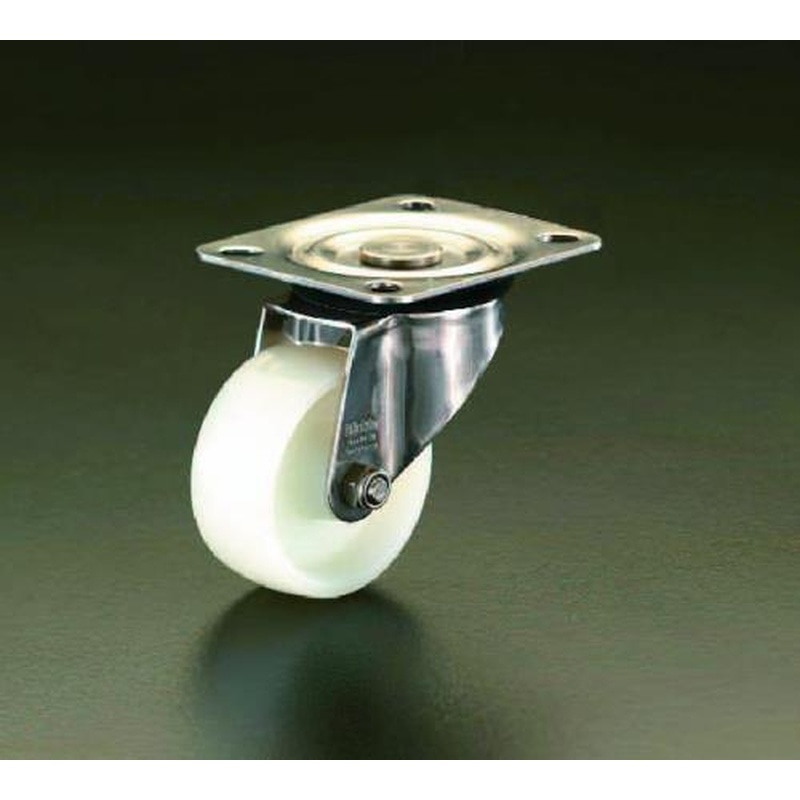 エスコ EA986LM-200 200mmキャスター(自在金具・ステンレス製) 1個（ご注文単位1個）【直送品】