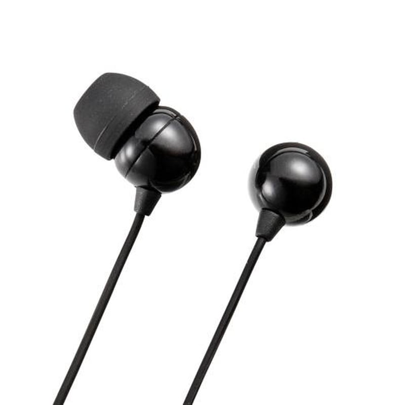 エスコ EA763BC-60 1.2mステレオイヤホン(3.5mmミニプラグ/L型/黒) 1個（ご注文単位1個）【直送品】