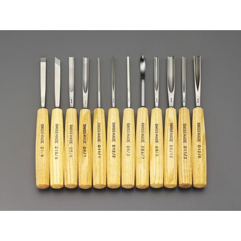 エスコ EA588GA-12 12本組彫刻のみ 1個（ご注文単位1個）【直送品】