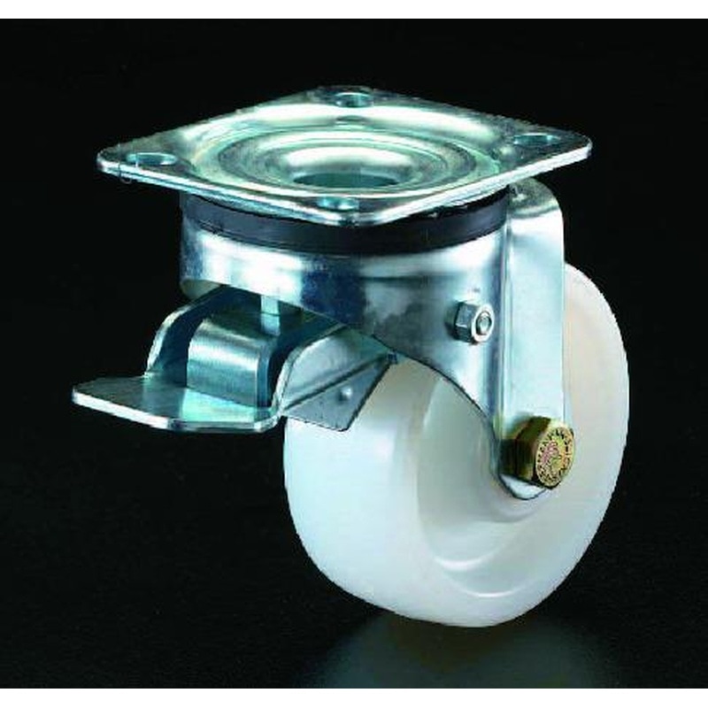 エスコ EA986HM-3 125mmキャスター(自在金具・前輪ブレーキ付) 1個（ご注文単位1個）【直送品】