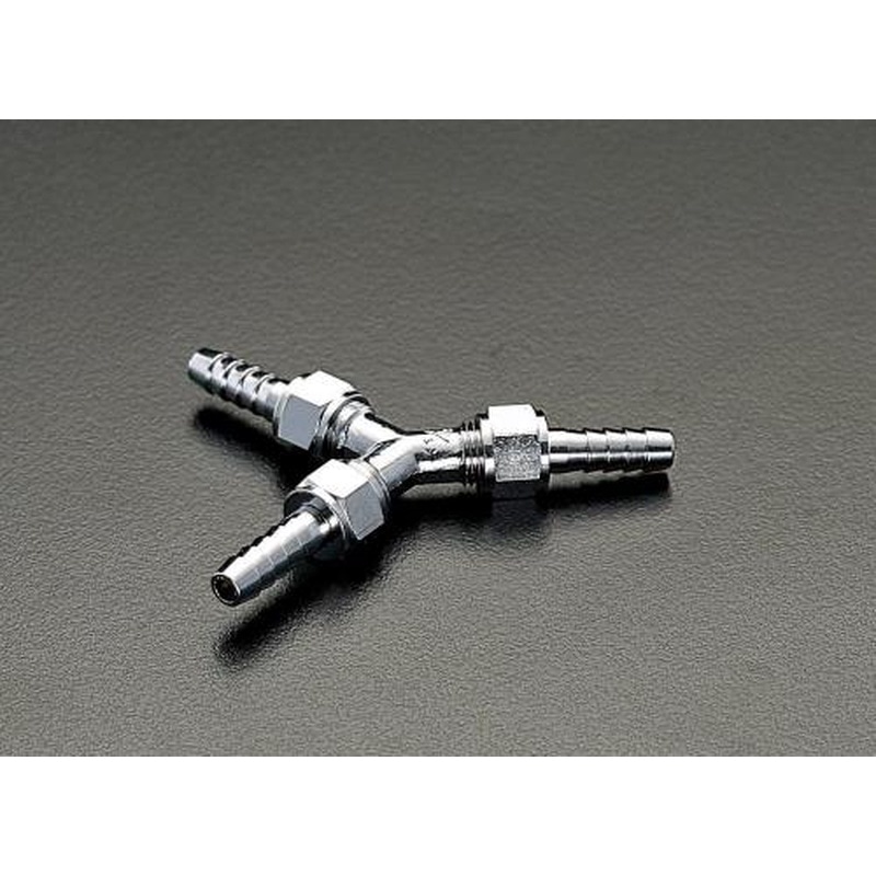 エスコ EA141EC-8 8.0mm三方ホースジョイント 1個(ご注文単位1個)【直送品】