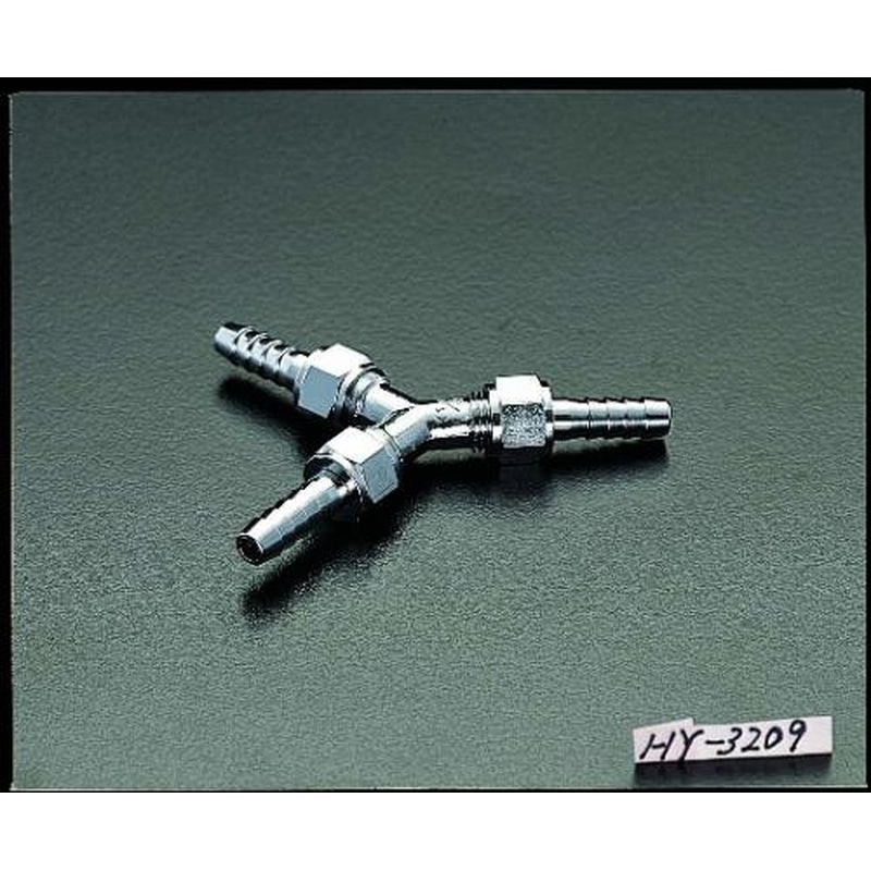 エスコ EA141EC-9 9.0mm三方ホースジョイント 1個(ご注文単位1個)【直送品】