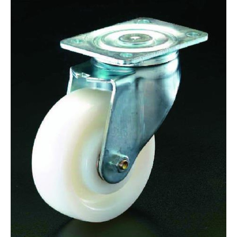 エスコ EA986HP-250 250mmキャスター(自在金具・ナイロン車輪) 1個（ご注文単位1個）【直送品】