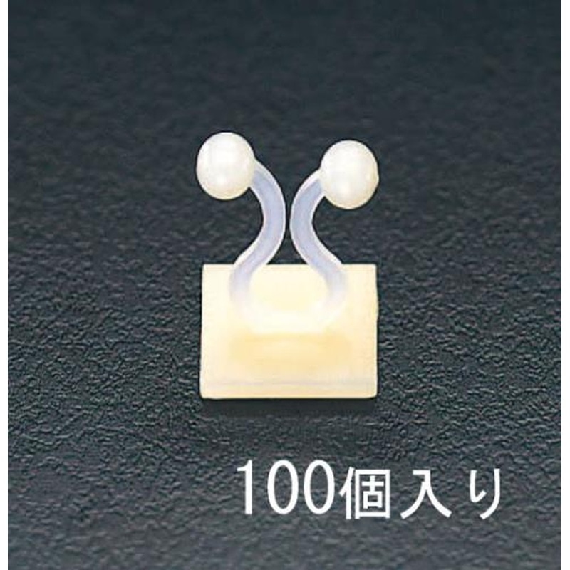 エスコ EA945AC 7.9mmツイストワイヤークリップ(100個) 1個(ご注文単位1個)【直送品】