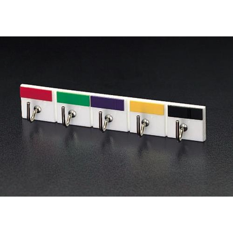 エスコ EA638LL-3 165mmフック(粘着付/5連) 1個(ご注文単位1個)【直送品】