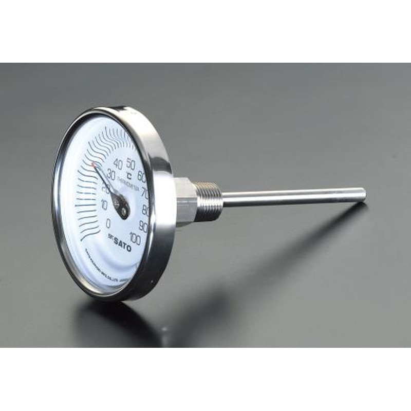 エスコ EA727AB-12 0-150℃/100mmバイメタル式温度計 1個（ご注文単位1個）【直送品】