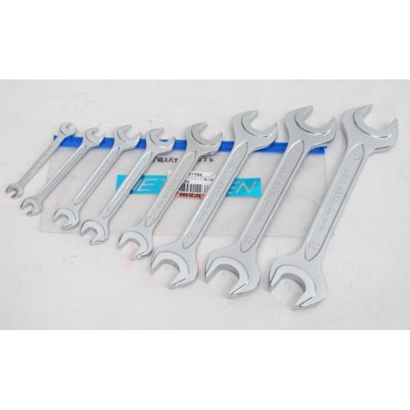 エスコ EA615BB 8本組/6-26mm両口スパナ(強力型) 1個（ご注文単位1個）【直送品】