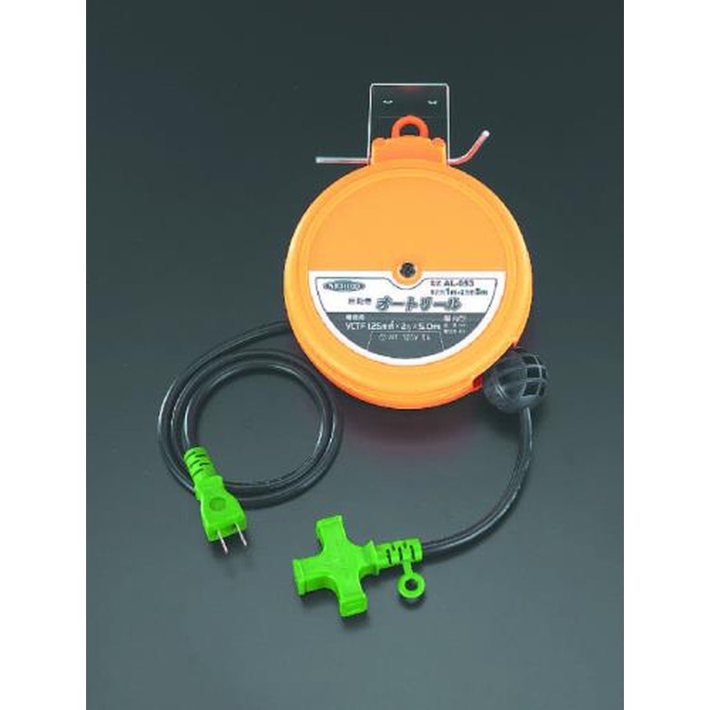 エスコ EA815SS-10 AC125V/12Ax6.0mオートリール 1個(ご注文単位1個)【直送品】