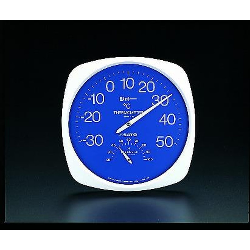 エスコ EA728EB-2 285x285x35mm温度・湿度計 1個（ご注文単位1個）【直送品】