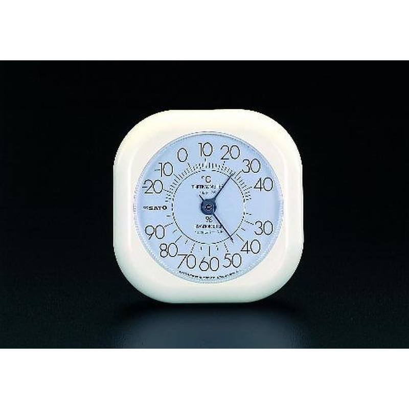 エスコ EA728EB-3 120x120x29mm温度・湿度計 1個（ご注文単位1個）【直送品】