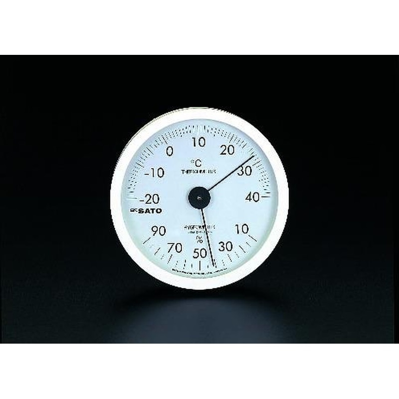 エスコ EA728EB-4 φ130mm温度・湿度計 1個（ご注文単位1個）【直送品】