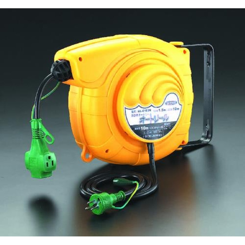 エスコ EA815SS-11 AC125V/15Ax11.5mオートリール(アース付) 1個(ご注文単位1個)【直送品】