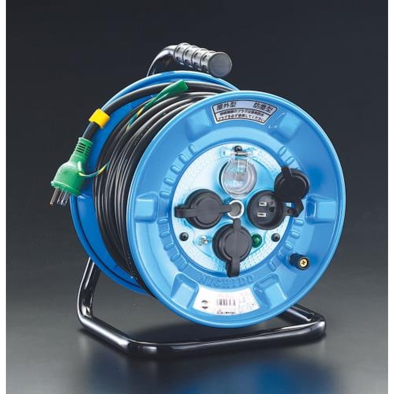 エスコ EA815FA-2 AC125V/22A/30mコードリール(防雨型/ブレーカー付) 1個（ご注文単位1個）【直送品】