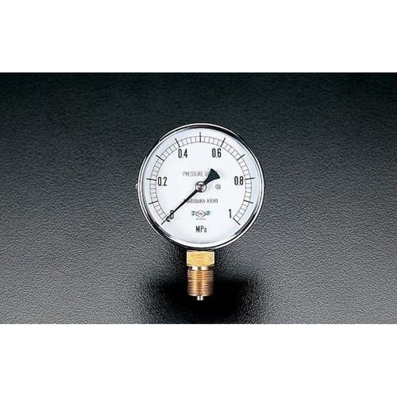 エスコ EA729BC-15 G3/8”/75mm/0-1.5MPa圧力計 1個（ご注文単位1個）【直送品】