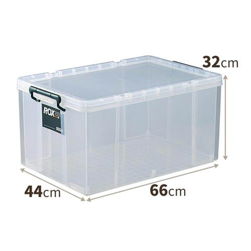 エスコ EA506MB-13BA 440x660x320mm/67Lバックル付収納ケース(3個) 1個(ご注文単位1個)【直送品】