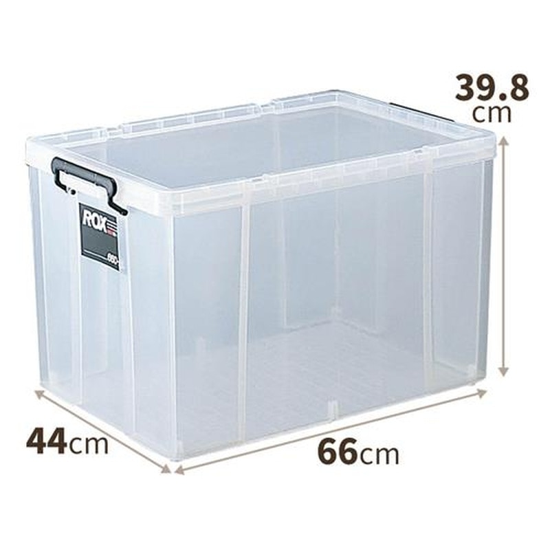 エスコ EA506MB-14BA 440x660x398mm/80Lバックル付収納ケース(2個) 1個(ご注文単位1個)【直送品】