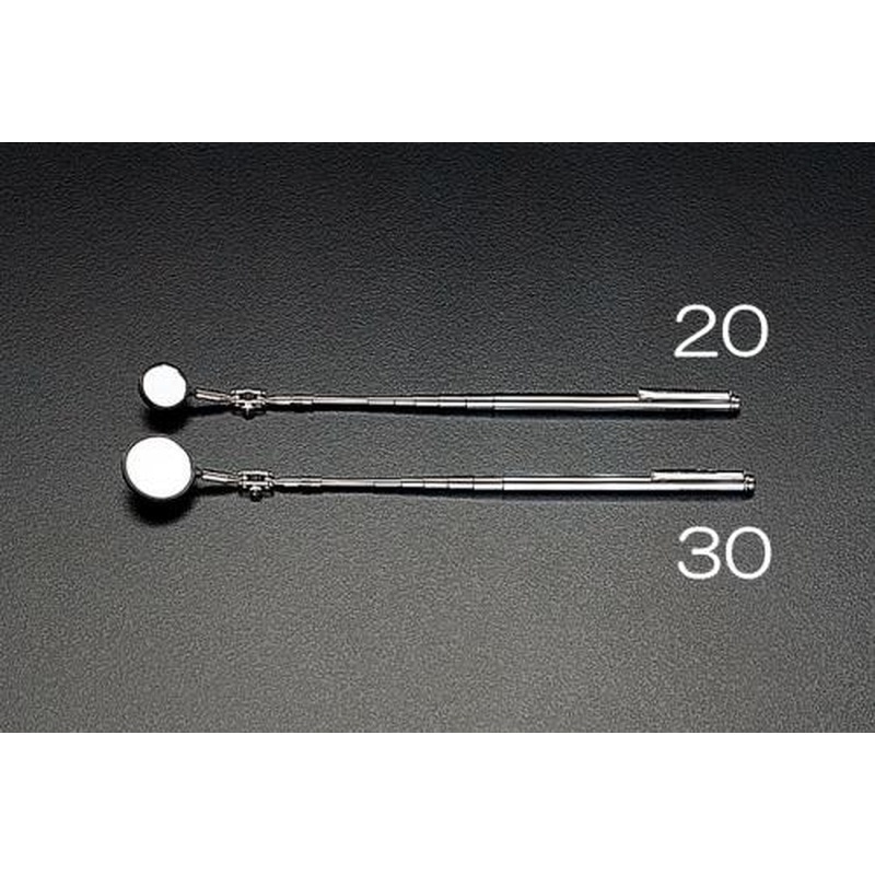 エスコ EA724RB-30 φ30/200-690mm点検ミラー(伸縮型/2倍) 1個(ご注文単位1個)【直送品】