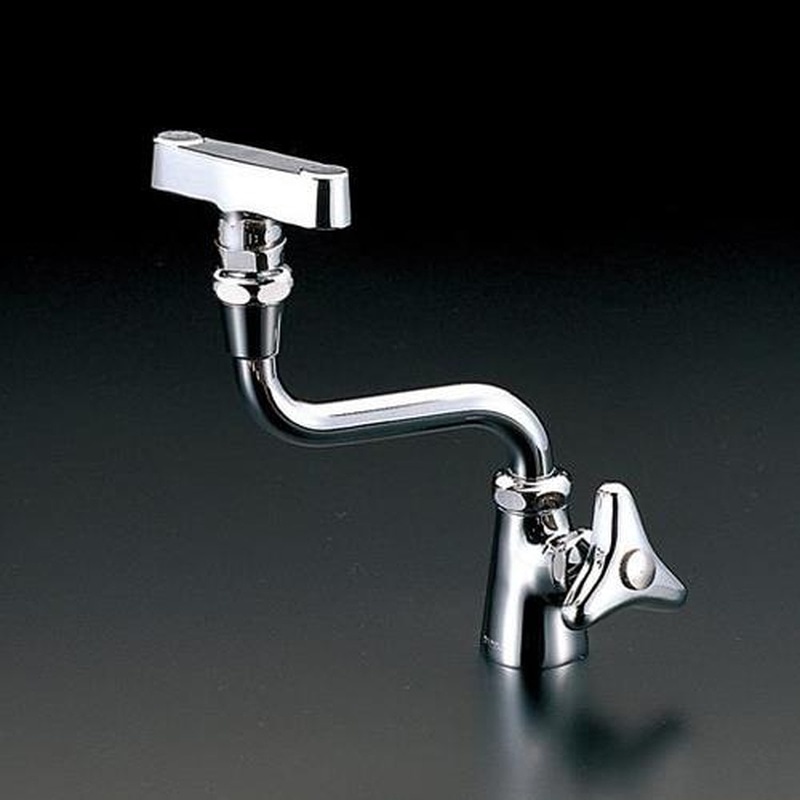 エスコ EA468CY-81 PJ1/2”立形洗眼用水栓 1個(ご注文単位1個)【直送品】