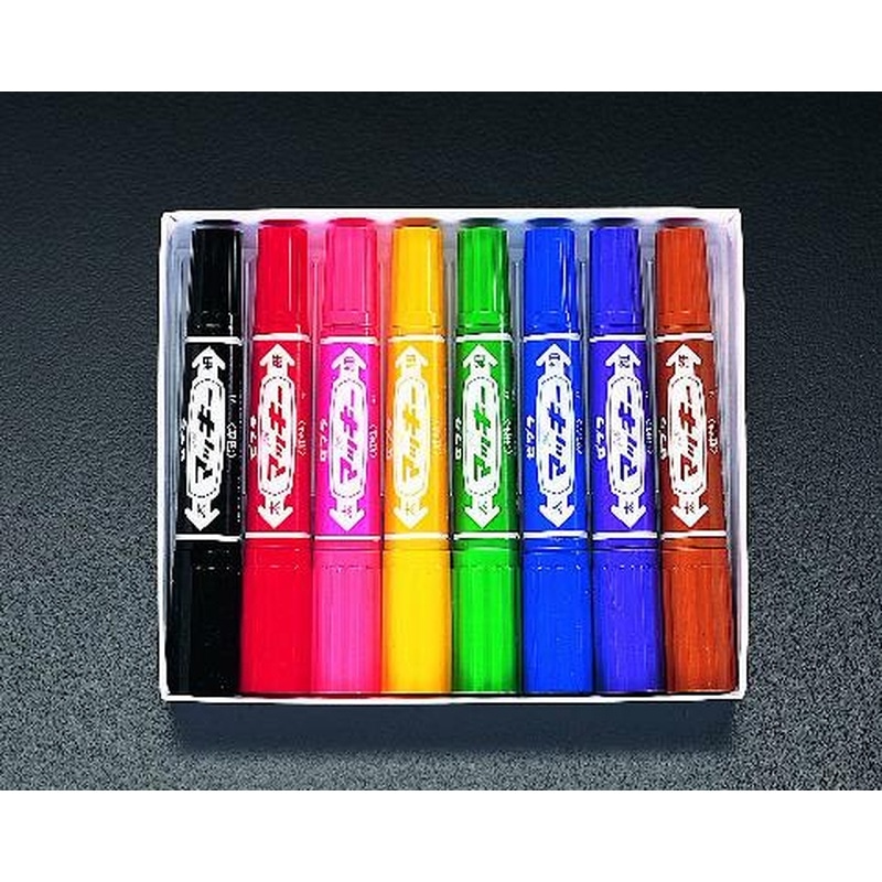 エスコ EA765BV-8 8色油性マーカーセット 1個(ご注文単位1個)【直送品】