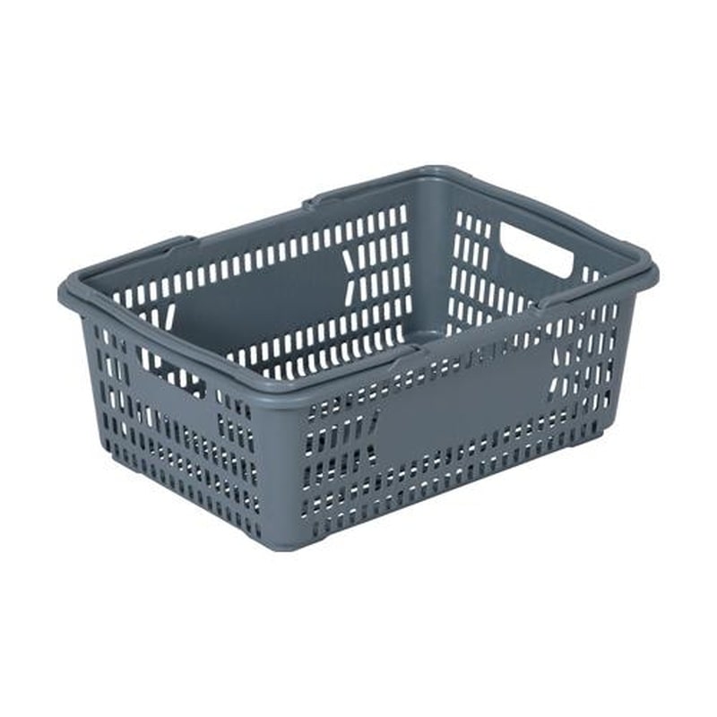 エスコ EA506AB-28 415x299x155mm/12.5Lバスケット(灰/5個) 1個(ご注文単位1個)【直送品】