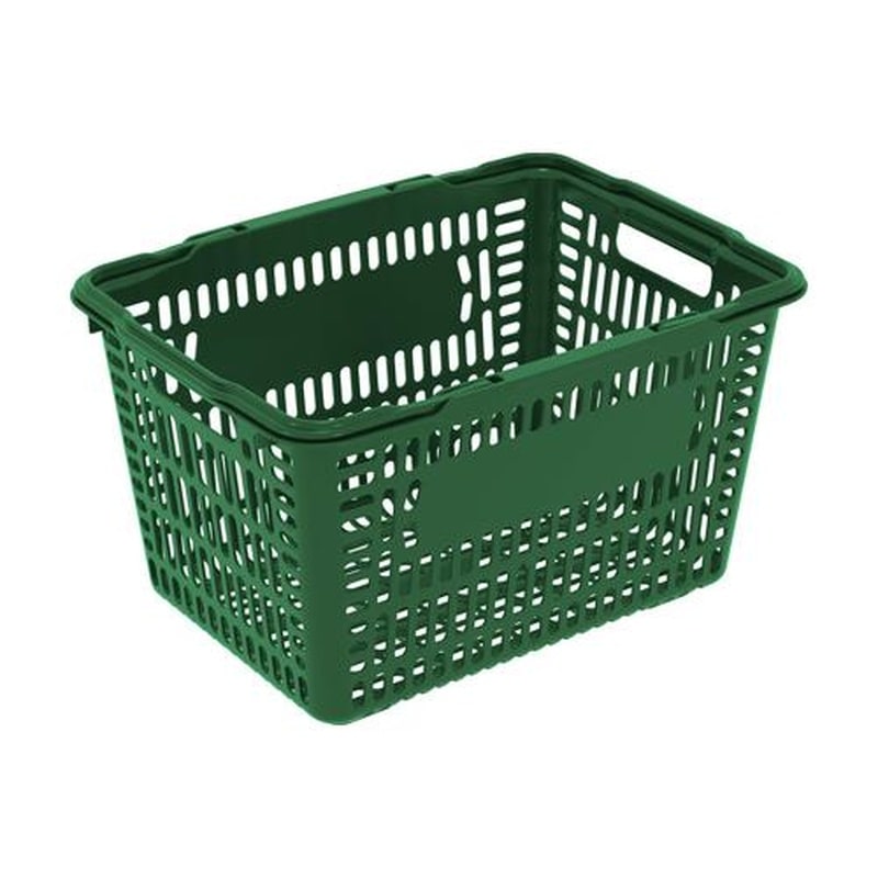 エスコ EA506AB-29 409x300x238mm/18.0Lバスケット(緑/5個) 1個（ご注文単位1個）【直送品】