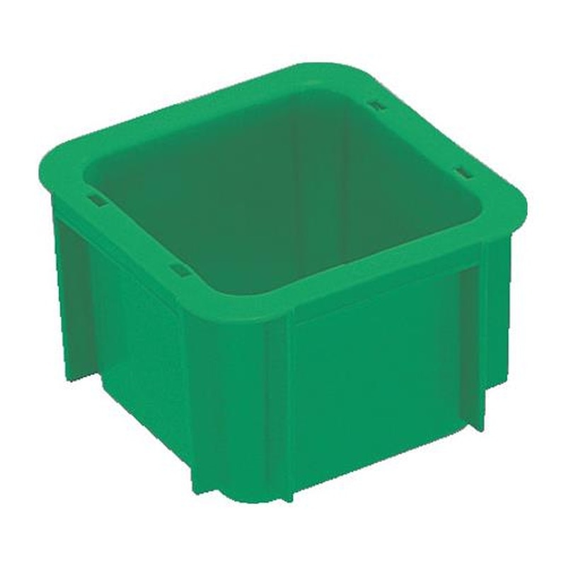 エスコ EA506AF-283 168x168x103mm/1.6Lコンテナ(グリーン) 1個(ご注文単位1個)【直送品】