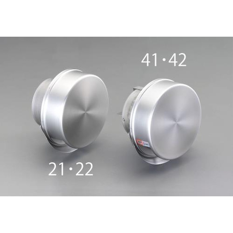 エスコ EA997MD-41 111mmフラット型ガラリ(水切・防火ダンパー・フード付) 1個(ご注文単位1個)【直送品】