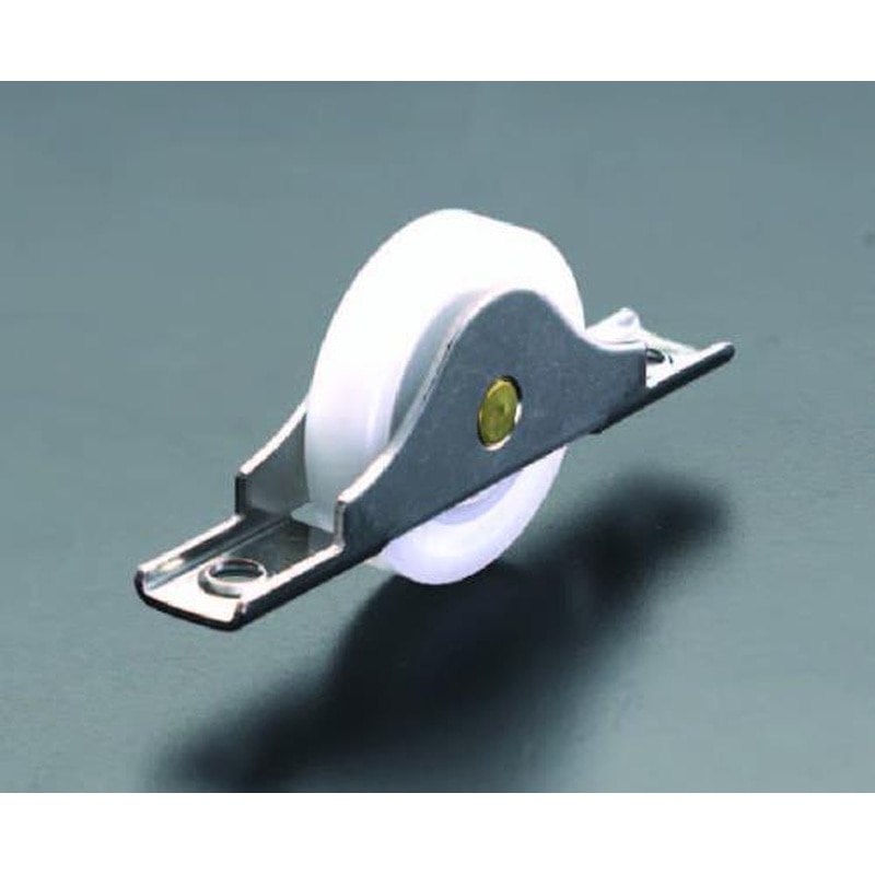 エスコ EA986R-5 40mm戸車(平型・ジュラコン(R)車輪・ステンレス製) 1個(ご注文単位1個)【直送品】