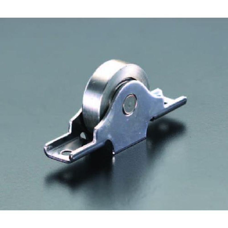 エスコ EA986R-11 30mm戸車(平型・ステンレス車輪・ステンレス製) 1個(ご注文単位1個)【直送品】