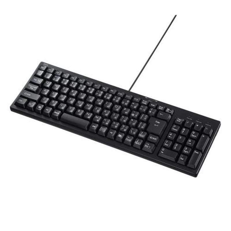 エスコ EA764AB-240 391x129x29mmコンパクトキーボード(USB2.0付) 1個(ご注文単位1個)【直送品】