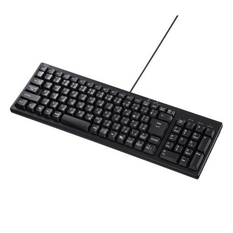 エスコ EA764AB-241 391x129x29mmコンパクトキーボード(USBハブ3.2付) 1個(ご注文単位1個)【直送品】